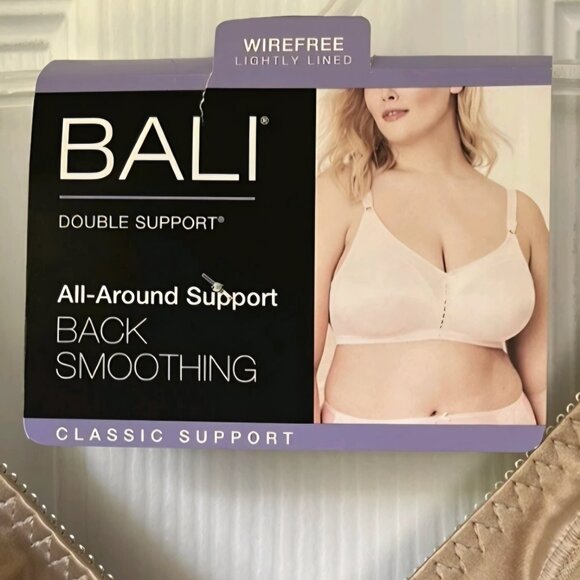 NWT BALI (42C) Double Support Full-Figure Wireless Back Smoothing Bra - Picture 7 of 8